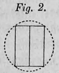 Fig. 2: Querschnitt eines Baumstammes zur Gewinnung von Halbholz.