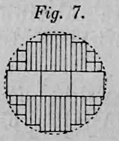 Fig. 7: Detailliertes Schnittschema für die Zerlegung in eine Vielzahl kleinerer Hölzer.