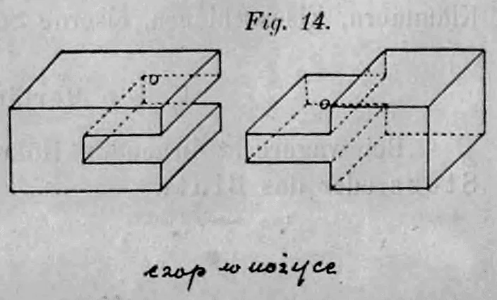 14: Holzstoß mit Blattzapfen zur Sicherung gegen seitliches Verschieben.