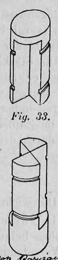 33: Kreuzförmige Überschneidung mit Ringbändern.