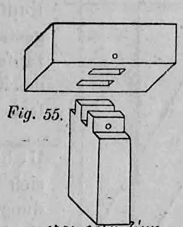Fig. 55: Darstellung einer Verbindung mit zwei nebeneinander liegenden Zapfen.