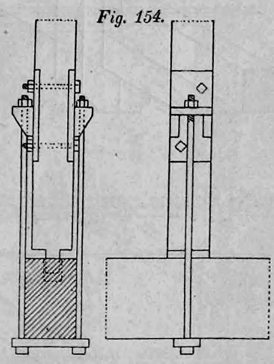 Fig. 154: Versenkbares Hängeeisen mit Justiermöglichkeit von oben.