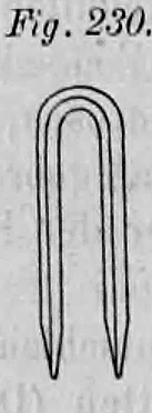 Fig. 230: Detailzeichnung einer Schlaufe zur Befestigung der Tragedrähte.