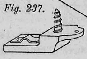 Fig. 237: Detaildarstellung eines Eisenhaftens für das Scherf'sche Fußbodensystem.