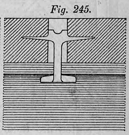 Fig. 245: Querschnitt einer offenen Fugenkonstruktion.
