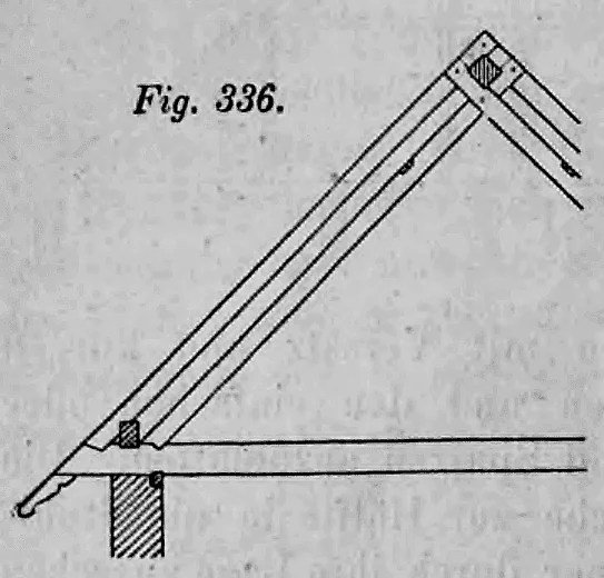 Fig. 336 bis 344: Liegende Stühle für Pfettendächer.