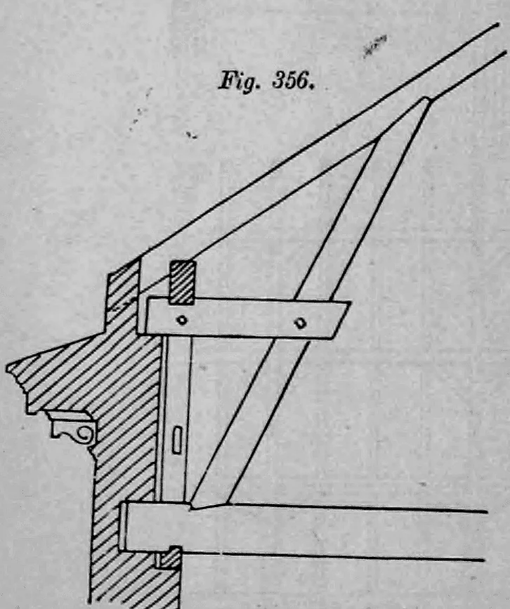 Fig. 356.: Technische Zeichnung einer Kniestock-Konstruktion.