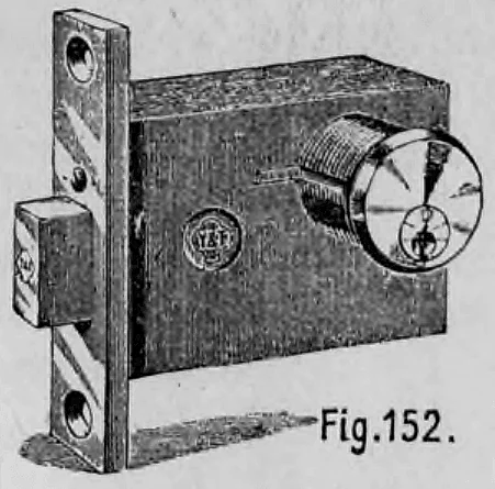 Fig. 152: Illustration eines Yale-Zylinderschlosses.