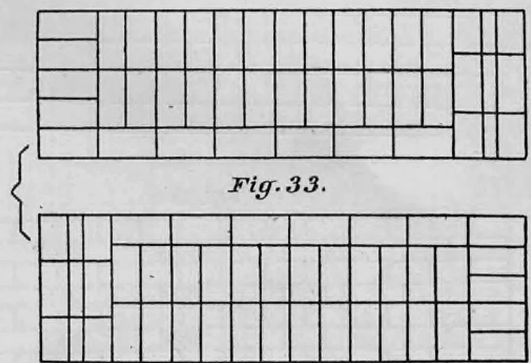 Zwei schematische Darstellungen eines Ziegelmauerwerks im Endverband unter Verwendung von Riemchen.