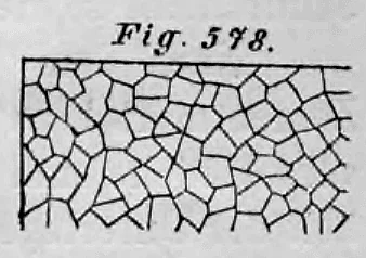 Schematische Darstellung eines Mosaikpflasters mit unregelmäßig gefügten Natursteinen.
