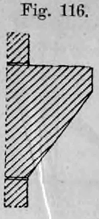 Fig. 116: Profil eines einfachen romanischen Gurtgesimses.
