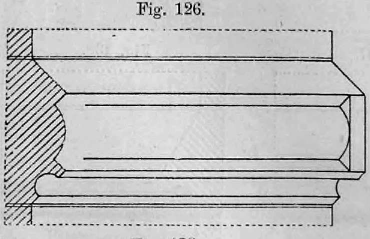 Fig. 126: Gurtgesims mit Rundstab-Verzierung.