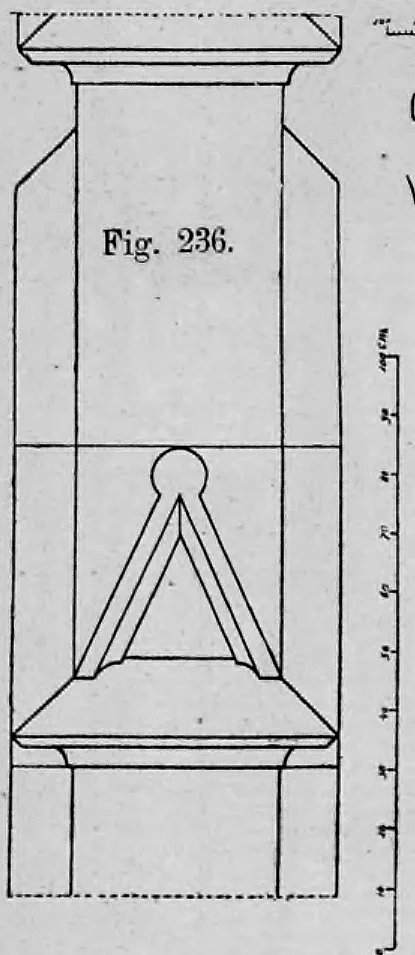 Fig. 236: Detaildarstellung eines stützenden Elements bzw. einer Konsolenform.