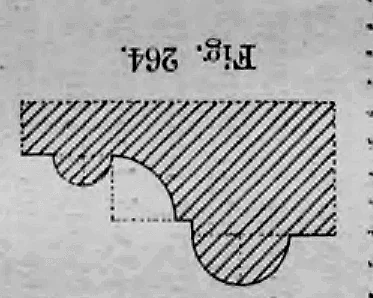 Fig. 264: Vergrößerte Profilzeichnung des zentralen Fensterpfostens.