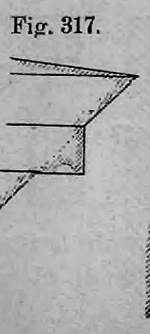 Fig. 317.: Profilzeichnung einer Gesimsplatte mit ausgeprägter Wassernase.