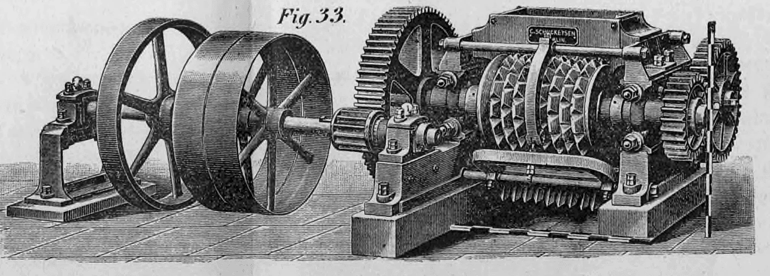 Fig. 33: Ansicht einer Mischmaschine mit spezialisierter Messerwelle.