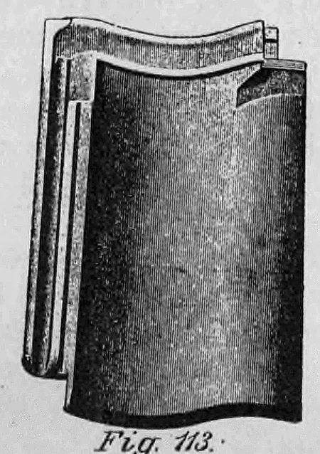 Fig. 113: Klassische Dachpfanne oder Breitziegel.