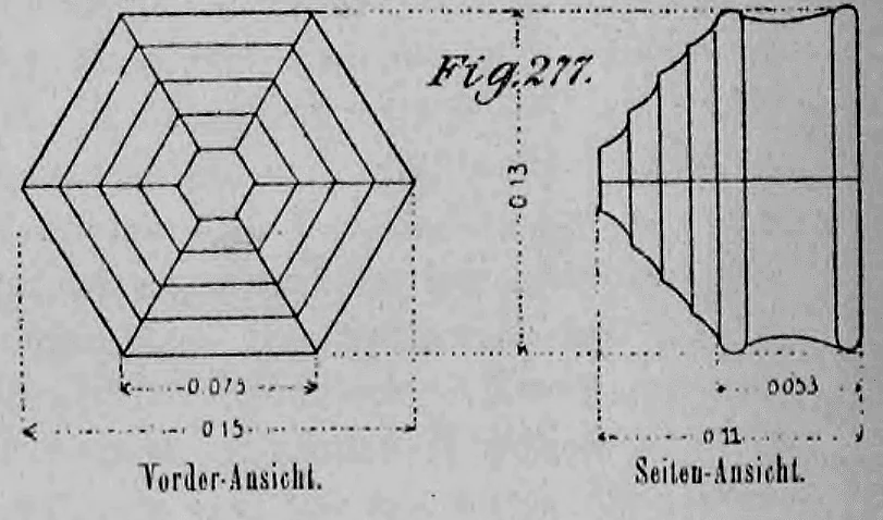 Fig. 277: Ansichten eines komplex geformten Gipssteins.